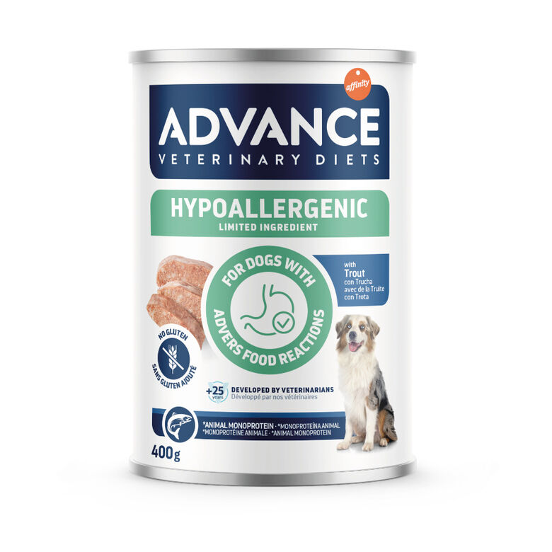 Advance Veterinary Diets Hypoalelergenic Limited Ingredient de Trucha Comida Húmeda para Perros
