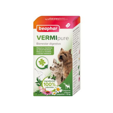 Beaphar VERMIpure Repelente Interno Natural en comprimidos para perros pequeños y cachorros