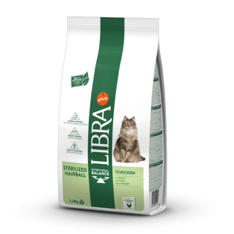 1.5 kg Libra Sterilized Hairball Pollo pienso para gatos, , large Imagen numero 1