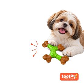 Tootoy! Chew Hueso Manzana Juguete para perros