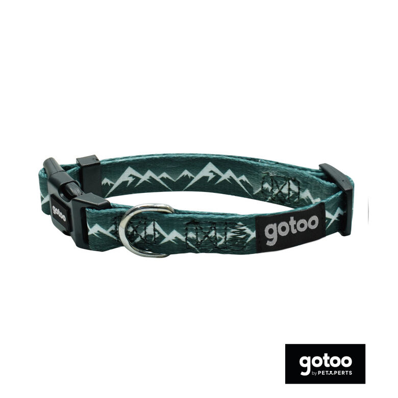 Gotoo Collar estampado verde para perros thumbnail
