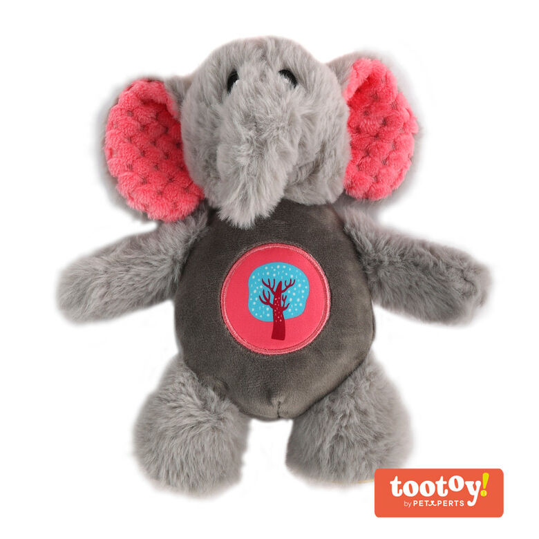 Tootoy! Noisy Elephant Cuddler peluche para perros thumbnail