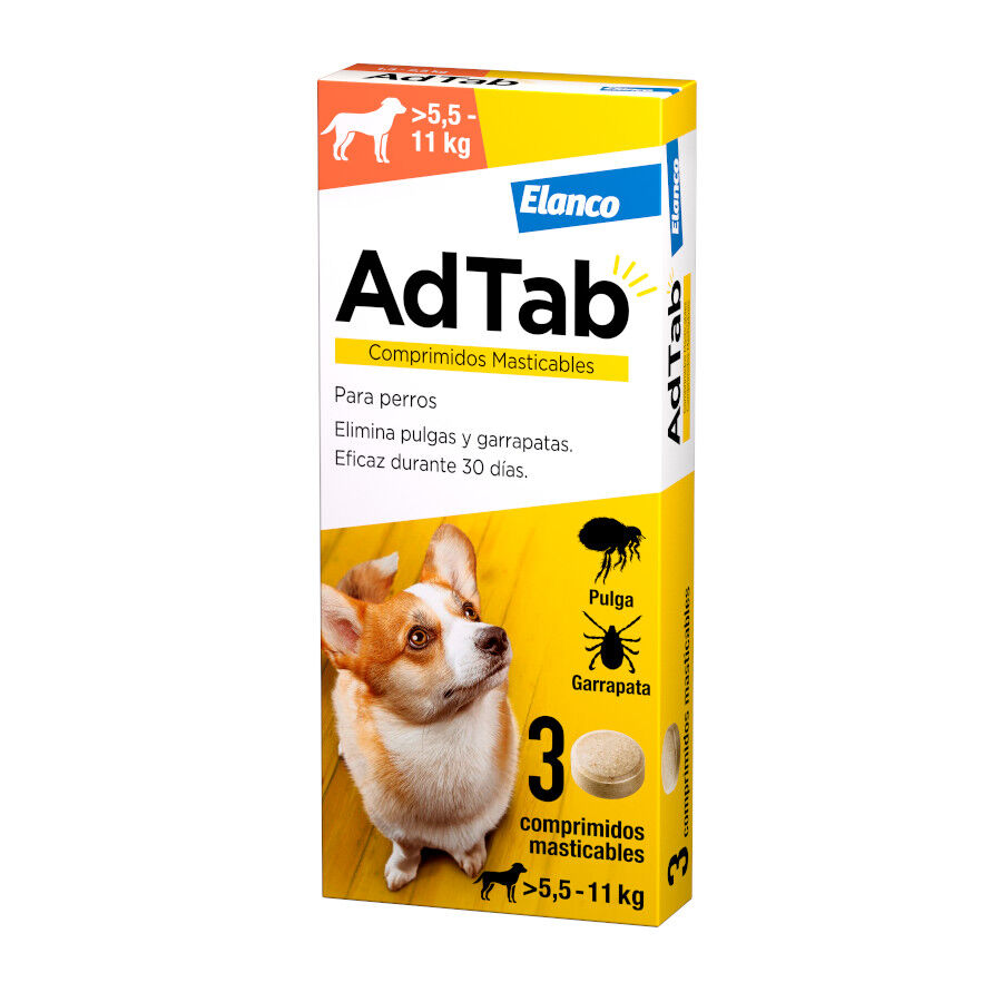 AdTab Comprimidos Masticables Antiparasitarios para perros, , large Imagen numero 1