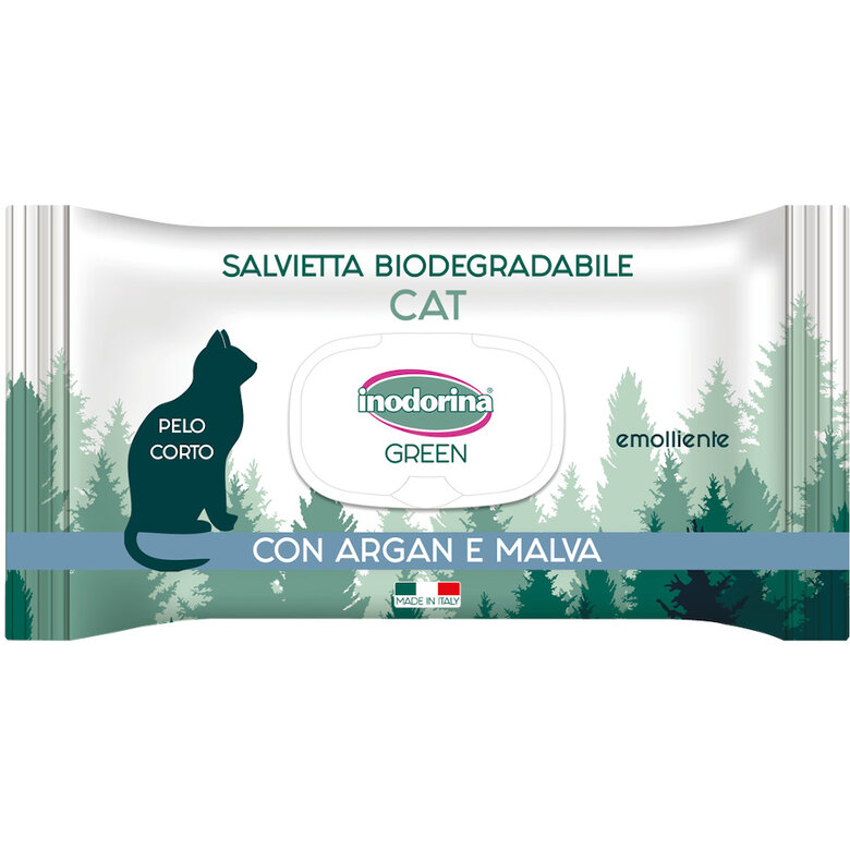 Inodorina Green Toallitas húmedas para gatos de pelo corto,  Imagen numero 1 Inodorina Green Toallitas húmedas para gatos de pelo corto, , large Imagen numero 1