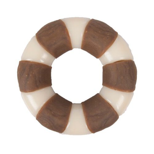 Flamingo nylon y piel anillo masticable perros Imagen numero 1