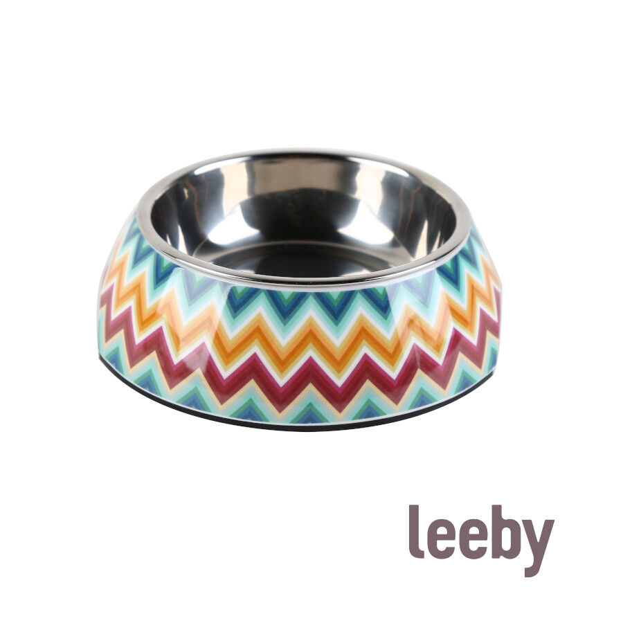 Leeby comedero acero inoxidable de colores para perros thumbnail