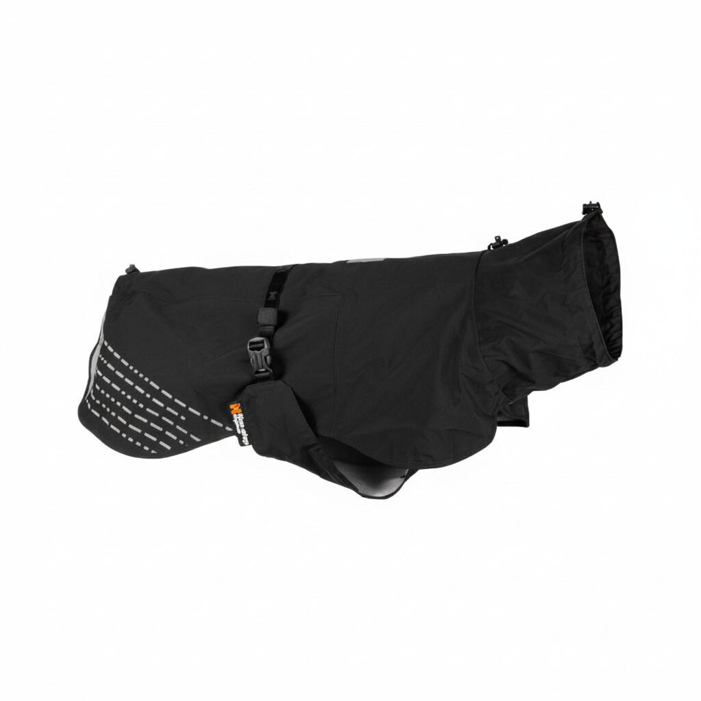 Non-stop dogwear Fjord Chubasquero Impermeable Negro para perros