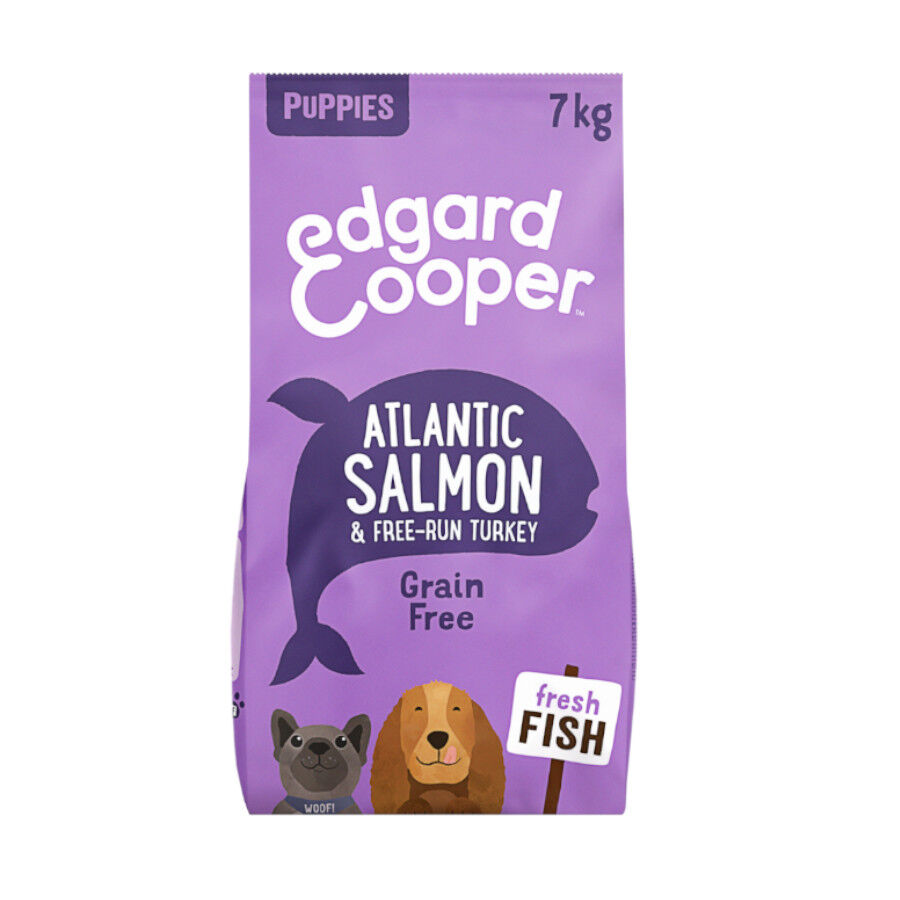 Edgard &amp; Cooper Puppy Salmón y Pavo pienso parra perros thumbnail