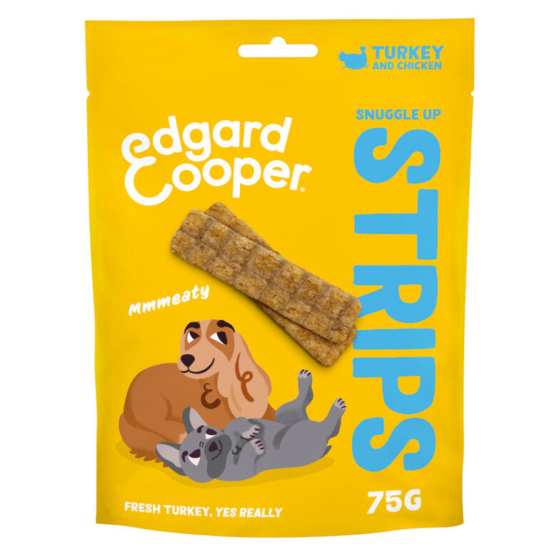 Edgard &amp; Cooper Tiras de Pavo y Pollo snack para perros thumbnail