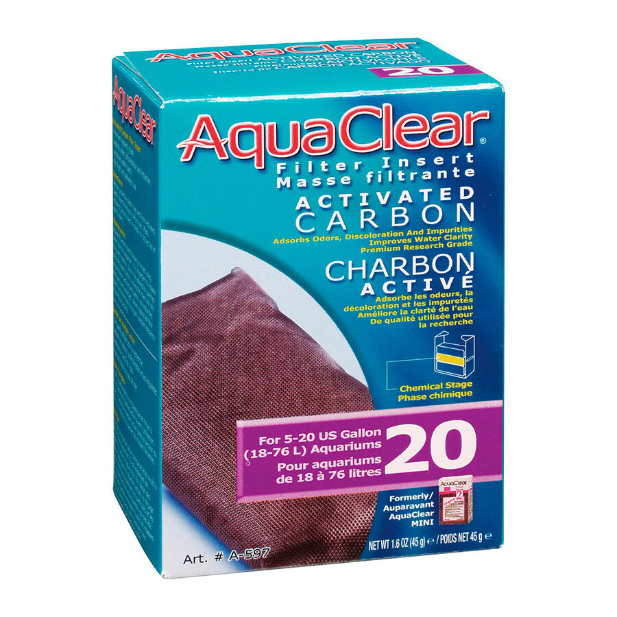 Fluval AquaClear Carb&oacute;n Activo Recambio para filtro mochila de acuarios, , large Imagen numero 1