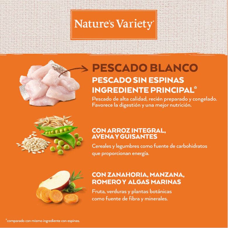 Nature&#039;s Variety Healthy Grains Adult Medium Maxi Pescado Blanco pienso para perros thumbnail