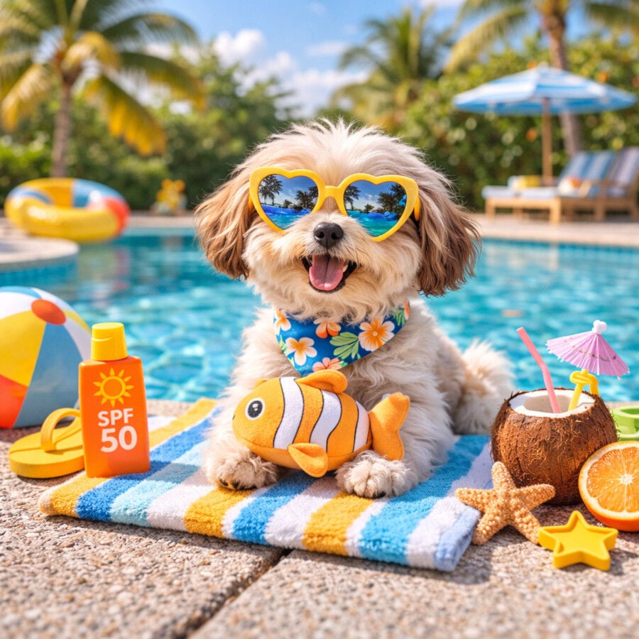 Summer Vibes Peluche Flotante Pez Juguete para perros, , large Imagen numero 1