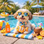 Summer Vibes Peluche Flotante Pez Juguete para perros, , large indicador imagen numero 1