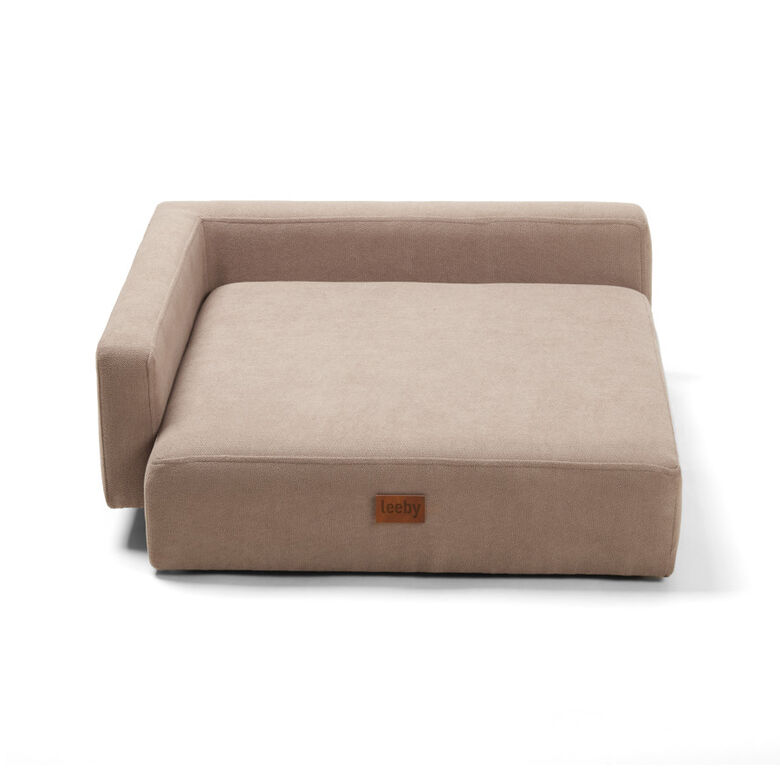 Leeby sofá chaiselongue beige para perros thumbnail