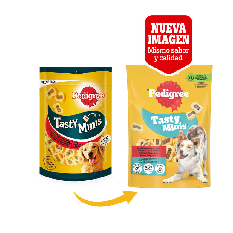 155 g Pedigree Tasty Mini Snacks Sabor Buey y Ave para Perros,  Imagen numero 2 155 g Pedigree Tasty Mini Snacks Sabor Buey y Ave para Perros, , large Imagen numero 2