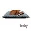 Leeby Cojín Acolchado Turquesa de Flores para perros, , large indicador imagen numero 2
