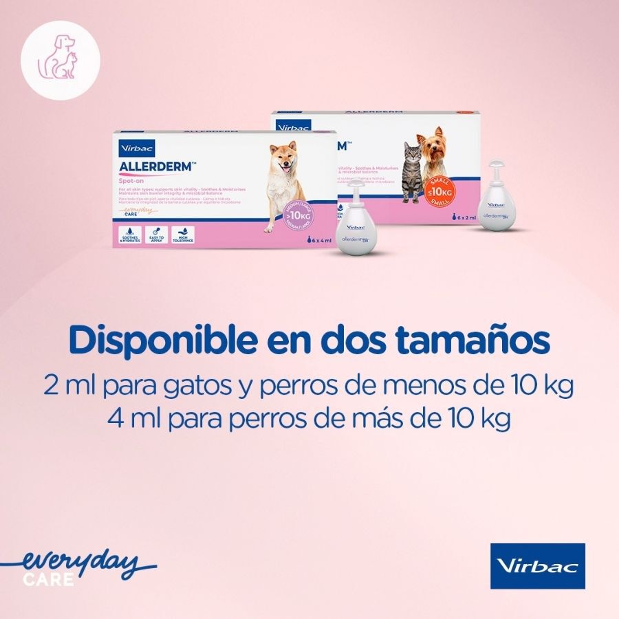 Virbac Allerderm spot on Pipetas dermatol&oacute;gicas para el cuidado de la piel Perros y Gatos., , large Imagen numero 6