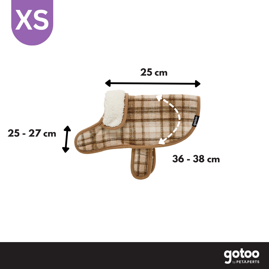 Gotoo Chaqueta Tart&aacute;n Cuadros para perros, , large Imagen numero 4