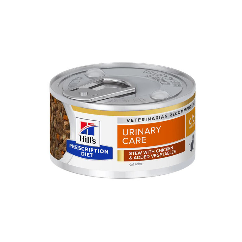 Hill&#039;s Prescription Diet c/d Urinary Care Pollo lata para gatos thumbnail