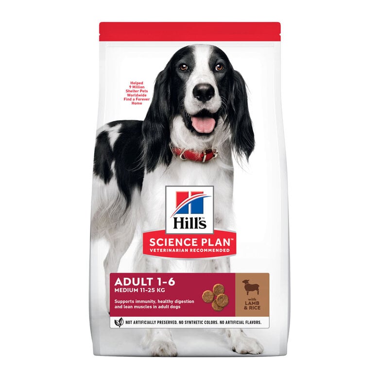 18 kg Hill's Science Plan Adult Medium Cordero y Arroz pienso para perros,  Imagen numero 1 18 kg Hill's Science Plan Adult Medium Cordero y Arroz pienso para perros, , large Imagen numero 1