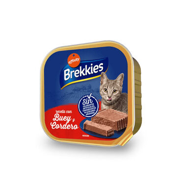 Brekkies Buey y Cordero en Paté tarrina para gatos