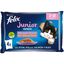 4 sobres x 85 g Felix Junior Fantastic Carne y Pescado en Gelatina sobre para gatos, , large indicador imagen numero 1