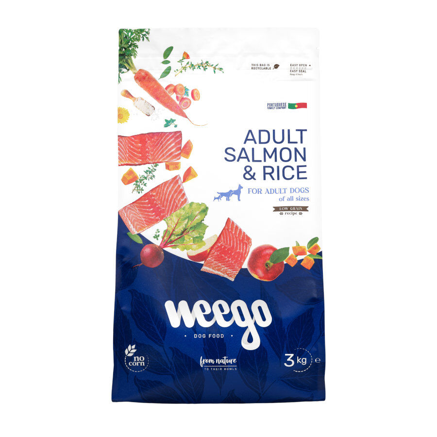 Weego Low Grain Salm&oacute;n y Arroz pienso para perros, , large Imagen numero 1