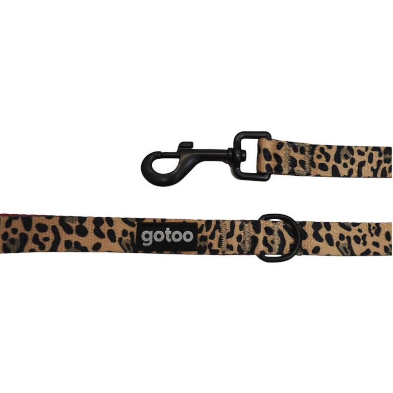 Gotoo Correa estampada leopardo perros thumbnail