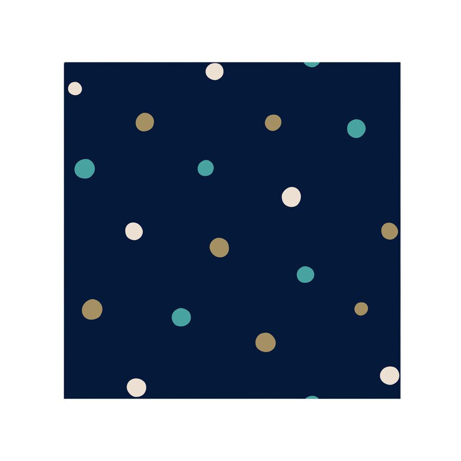 Leeby Cama Azul con Puntos para perros thumbnail