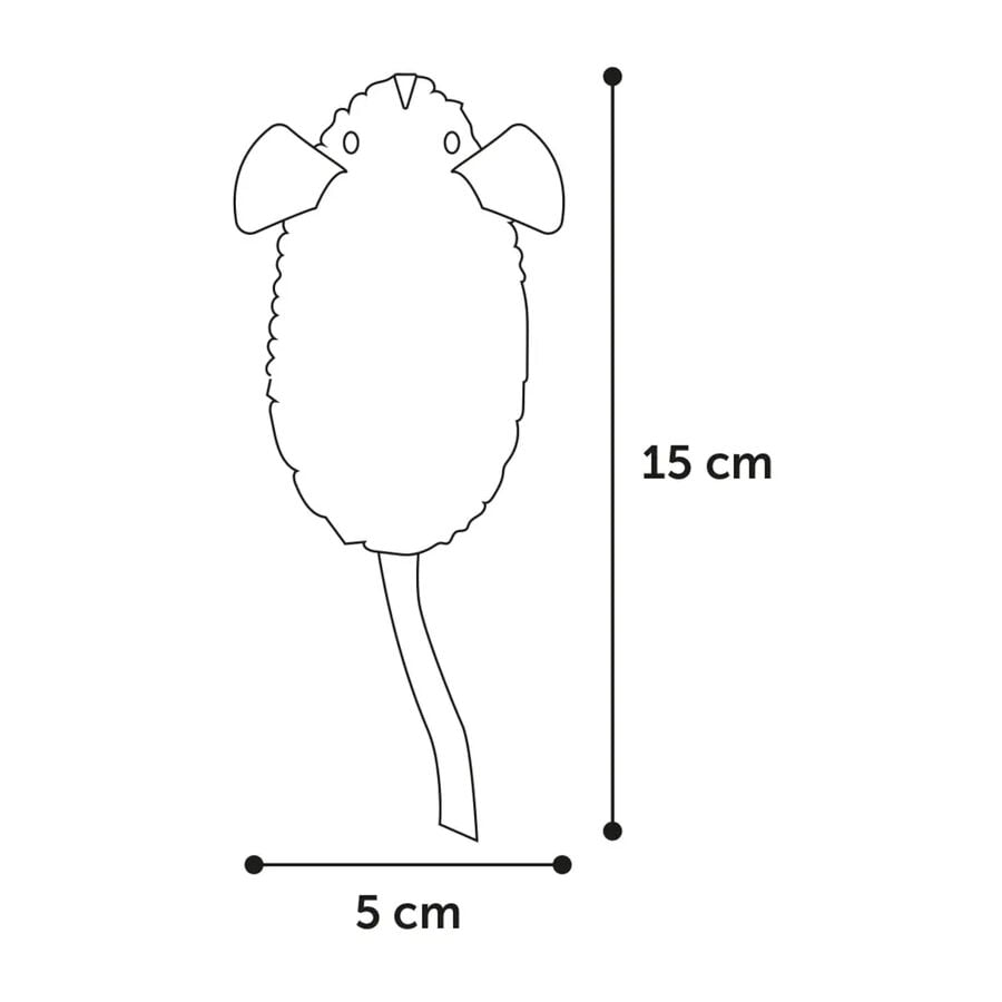 Flamingo Ratón de Peluche con Sonido para gatos thumbnail