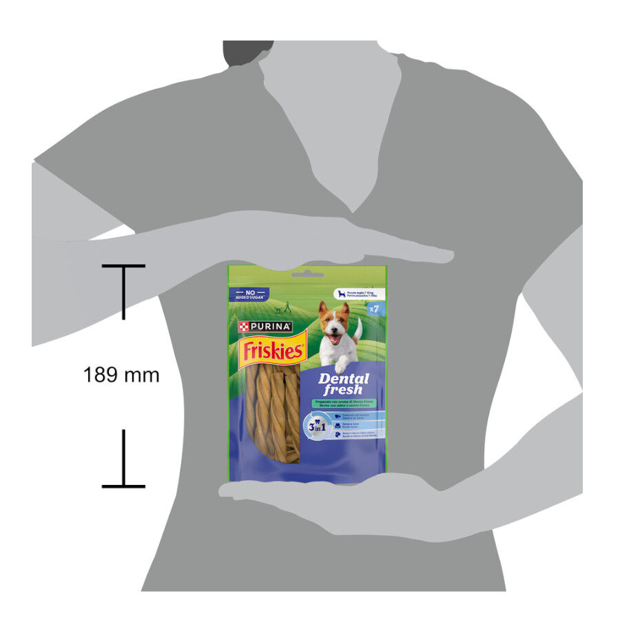 7 barritas Friskies Small Snacks Dentales Fresh para perros , , large Imagen numero 3