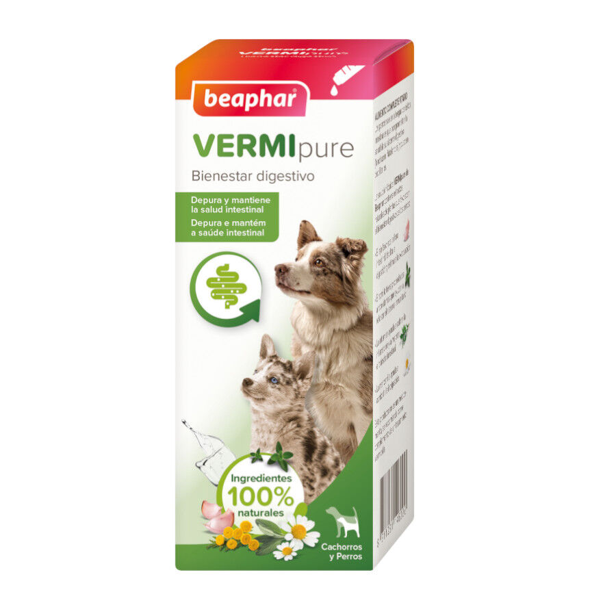 Beaphar VERMIpure Repelente Interno Natural L&iacute;quido para perros y cachorros, , large Imagen numero 1