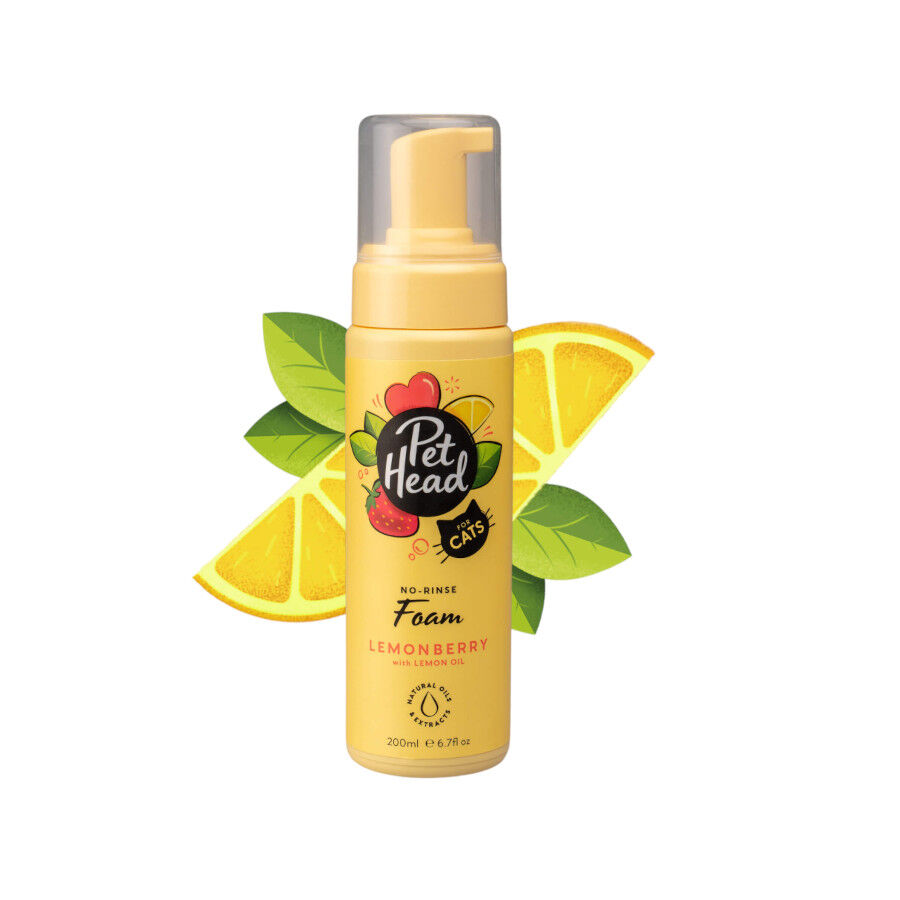 Pet Head champ&uacute; en seco de fresa/lim&oacute;n para gatos, , large Imagen numero 1