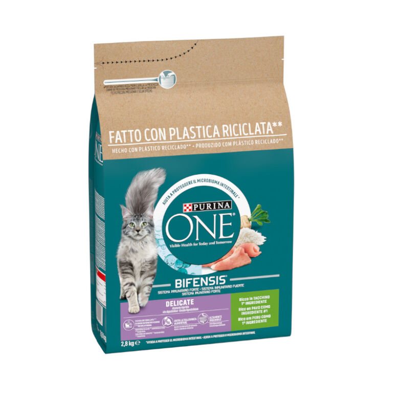 One Sensitive Bifensis Pavo y Arroz pienso para gatos thumbnail