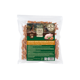 True Origins Wild Palitos de Pollo con Vegetales Snack para perros