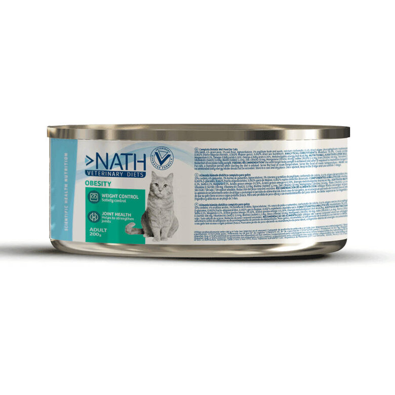 Nath Veterinary Diets Obesity Cordero lata para gatos, , large image number null