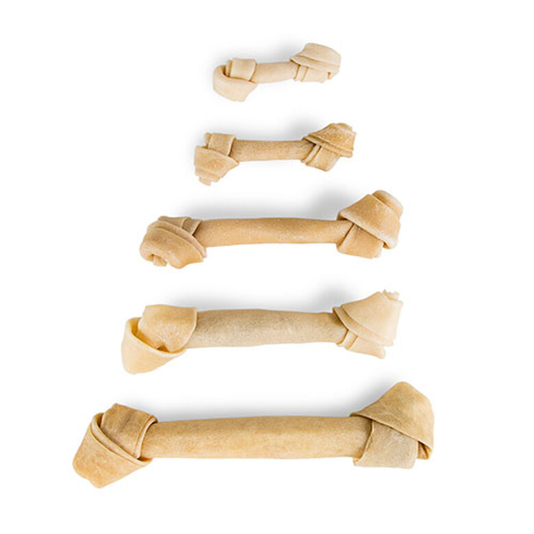 1 hueso x 25 cm Criadores Hueso de Cuero Prensado con nudos snack natural para perros,  Imagen numero 1 Criadores huesos prensados con nudos para perros Imagen numero 1