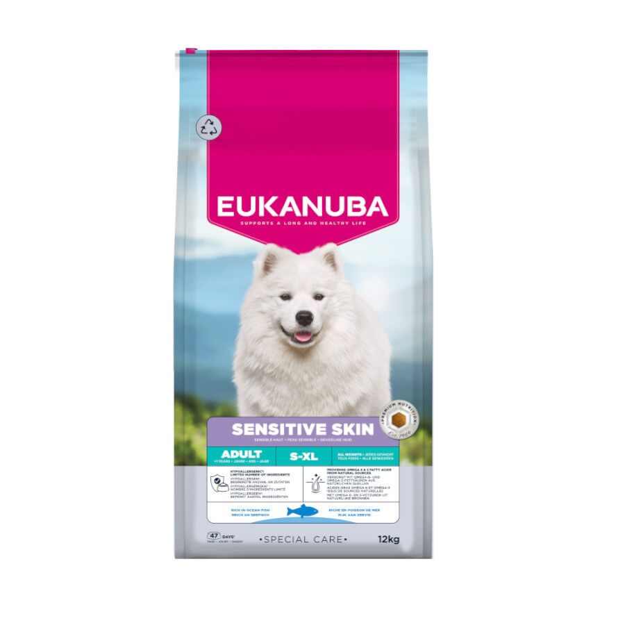 12 kg Eukanuba Adult Daily Care Sensitive Skin pienso para perros, , large Imagen numero 1