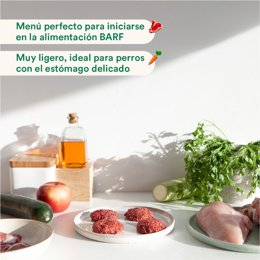 2.5 kg Wild Balance Men&uacute; Barf pavo con verduras comida congelada para perros, , large Imagen numero 4