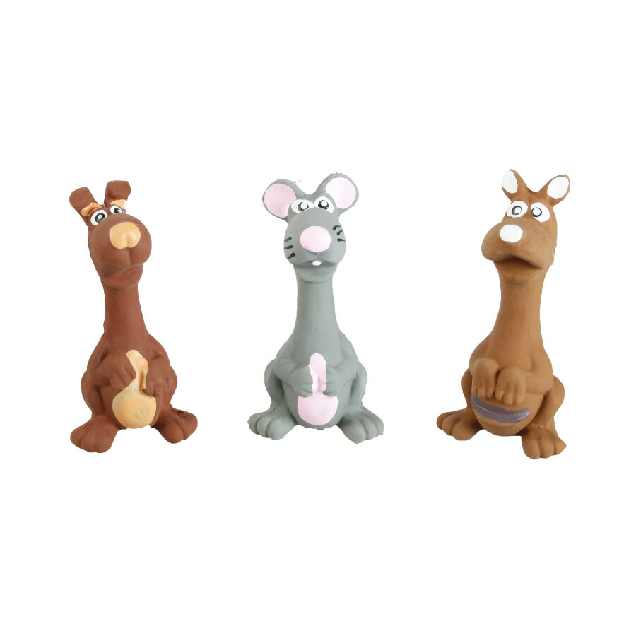 Flamingo Skippy Juguete de L&aacute;tex para perros, , large Imagen numero 4