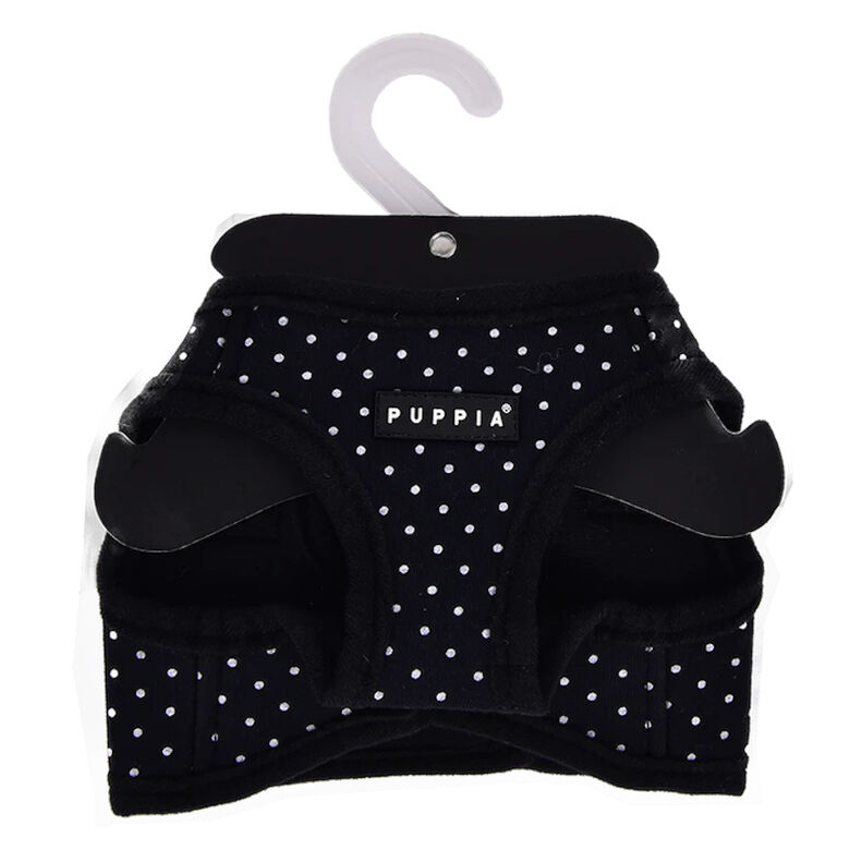 Puppia Dotty Chaleco Negro arnés para perros thumbnail