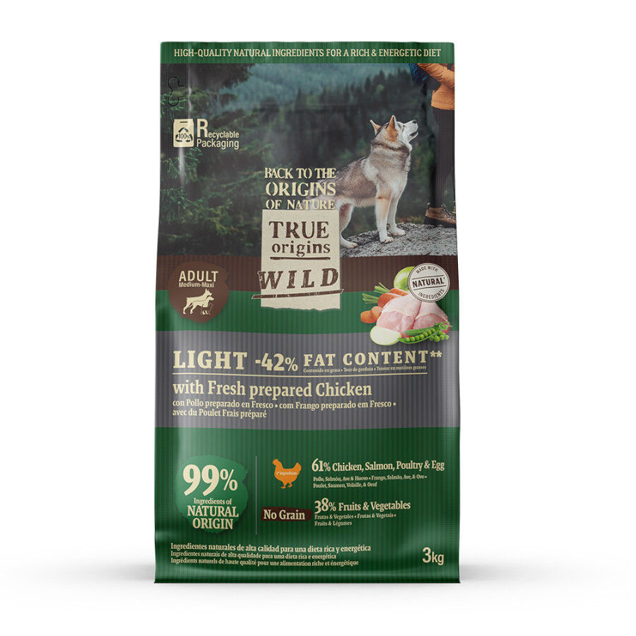 True Origins Wild Light Pollo pienso para perros thumbnail