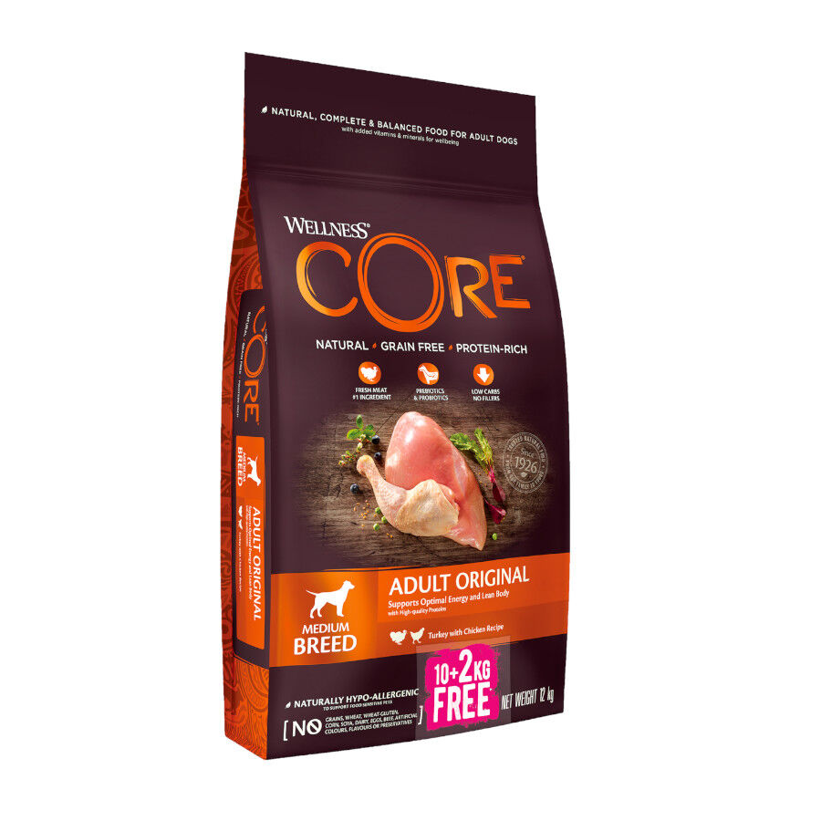 Wellness Core Adult Medium Original Pavo y Pollo pienso para perros