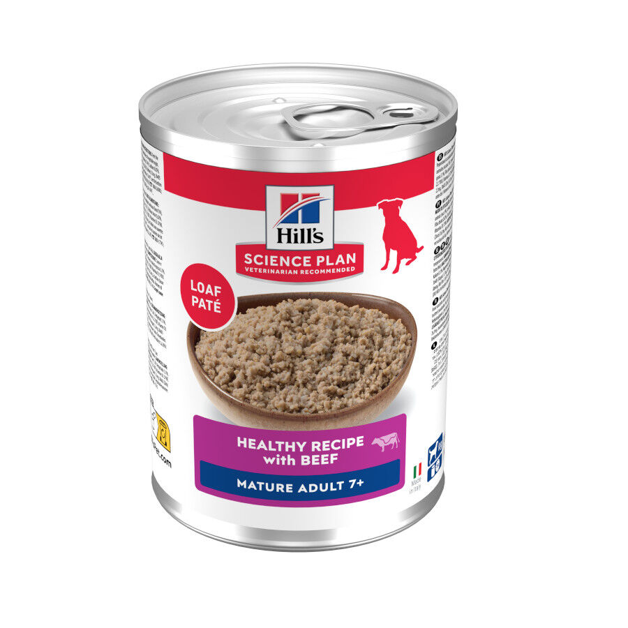 370 g Hill's Science Plan Mature Adult 7+ Ternera en Pat&eacute; lata para perros, , large Imagen numero 1