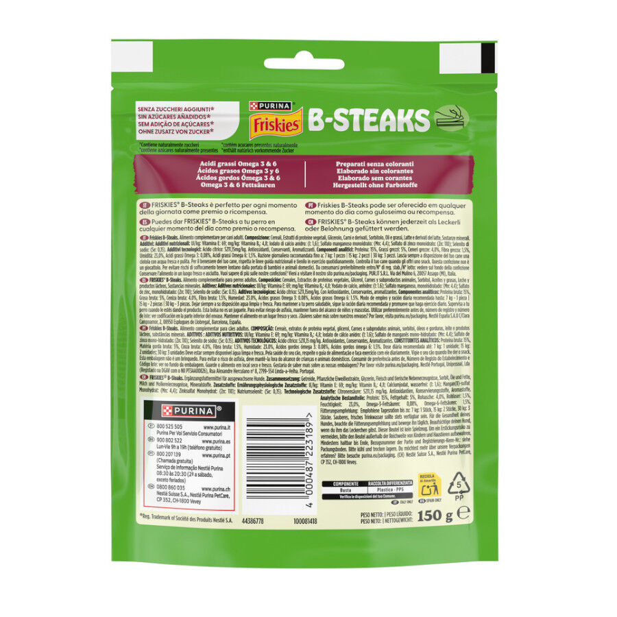 150 g Friskies Bocaditos B-Steaks para perros, , large Imagen numero 3
