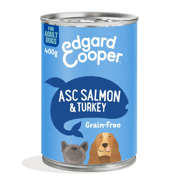 400 g Edgard & Cooper Grain Free Salmón y Pavo lata para perros,  Imagen numero 1 400 g Edgard & Cooper Grain Free Salmón y Pavo lata para perros, , large Imagen numero 1