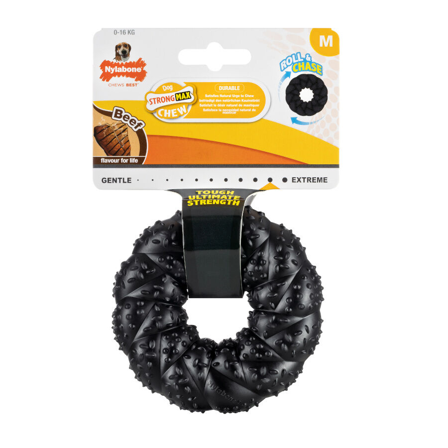 Nylabone Strong Max Braided Chew Anillo Mordedor Sabor a Carne para perros, , large Imagen numero 4