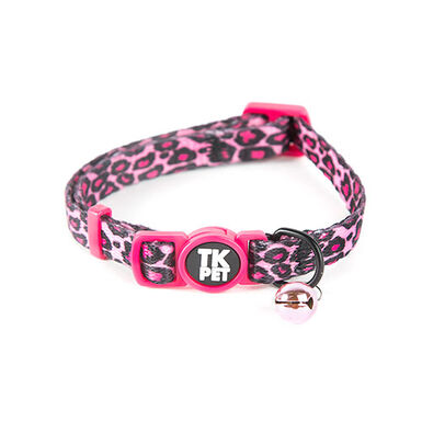 TK-Pet Safari collar para gatos con cascabel rosa