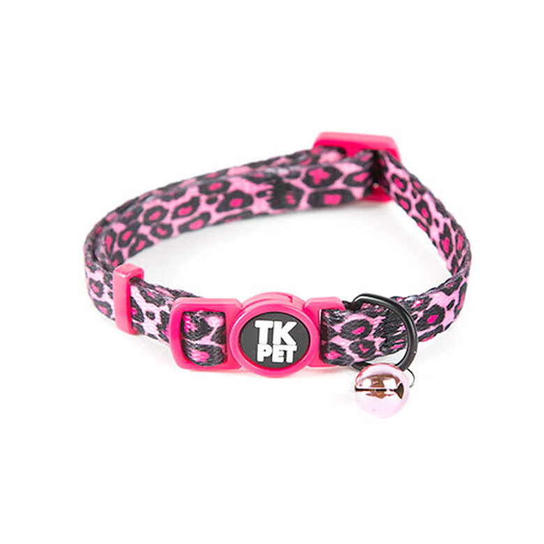 TK-Pet Safari collar para gatos con cascabel rosa image number null