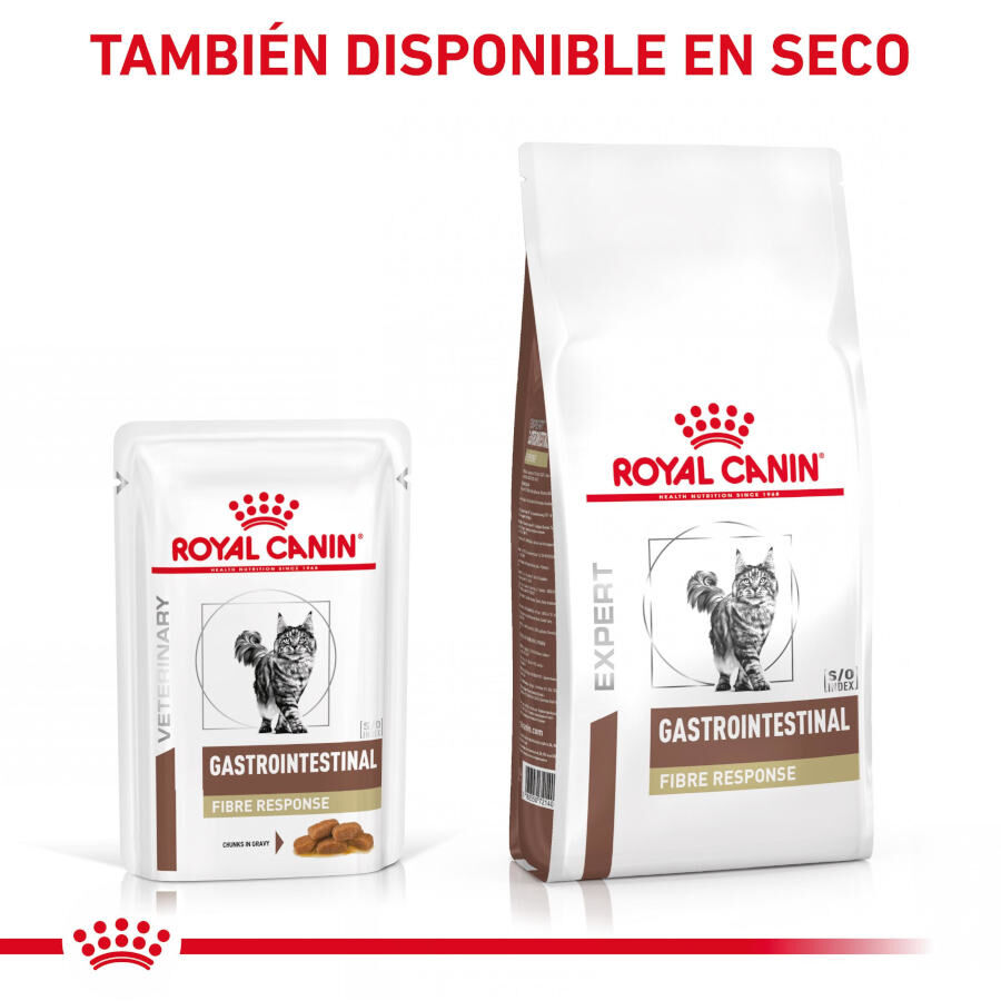 Royal Canin Gastrointestinal Fibre Response Láminas en Salsa Sobre para gatos thumbnail